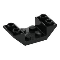 Brick Sloped Inverted 45° 4 x 2 Double with 2 x 2 Recessed (Black)