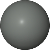 Ball, Hard Plastic, 51mm (approx. 6 studs diameter) (Dark Gray)