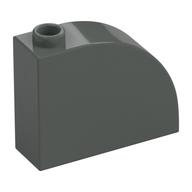 Brick Curved 1 x 3 x 2 (Dark Gray)