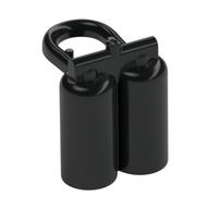 Minifig Neckwear Airtanks with Large Holes (Black)