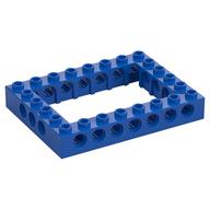Technic Brick 6 x 8 with 4 x 6 Opening (Blue)