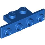 Bracket 1 x 2 - 1 x 4 [Square Corners] (Blue)