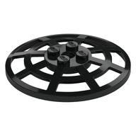 Dish 6 x 6 Inverted, Radar / Webbed [Anti-studs at 90°] (Black)
