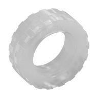 Tyre 17.5 x 6 with Shallow Staggered Treads (Milky White)