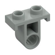 Technic Pin Connector Plate with One Hole (Single on Bottom) (Light Gray)