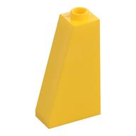 Brick Sloped 75° 2 x 1 x 3 with Hollow Stud (Yellow)