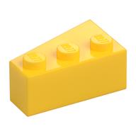 Brick Wedged, Angled 3 x 2 Right (Yellow)
