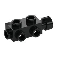 Brick Special 1 x 2 x 2/3 with Studs on Sides (Black)