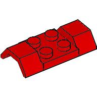 Wheel Arch, Mudguard 2 x 4 [Smooth] (Red)