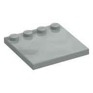 Plate Special 4 x 4, Studs on One Edge Plain] (Light Gray)