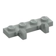 Hinge Plate 1 x 4 Locking Dual 1 Finger (Light Gray)