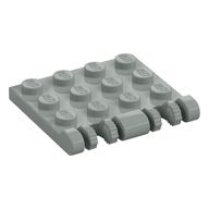 Hinge Plate 3 x 4 Locking Dual 2 Finger, 9 Teeth (Light Gray)