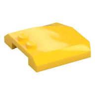 Brick Wedged, Curved Triple 4 x 4 x 2/3, 2 Studs (Yellow)
