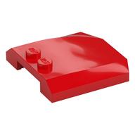 Brick Wedged, Curved Triple 4 x 4 x 2/3, 2 Studs (Red)