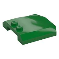 Brick Wedged, Curved Triple 4 x 4 x 2/3, 2 Studs (Green)