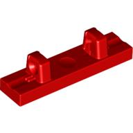 Hinge Tile 1 x 4 Locking Dual 1 Fingers on Top [4 Locking Ridges] (Red)