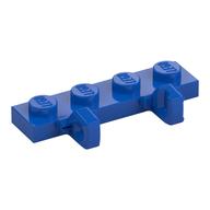 Hinge Plate 1 x 4 Locking Dual 1 Finger (Blue)