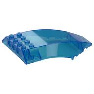 Windscreen 10 x 6 x 2 Curved (Trans-Dark Blue)