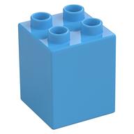 Duplo Brick 2 x 2 x 2 (Medium Blue)