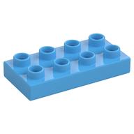 Duplo Plate 2 x 4 (Medium Blue)