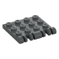 Hinge Plate 3 x 4 Locking Dual 2 Finger, 9 Teeth (Dark Bluish Gray)