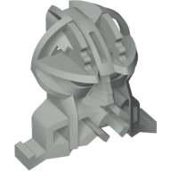 Large Figure Head Connector Block (Tohunga) (Light Gray)