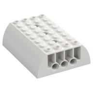 Brick Curved 8 x 6 x 2 Double (White)