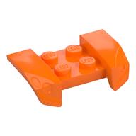 Mudguard 2 x 4 with Molded Headlights (Orange)