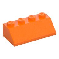 Brick Sloped 45° 2 x 4 (Orange)