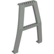 Support Crane Stand Double with Studs on Cross-Brace (Light Gray)