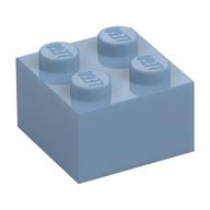 Brick 2 x 2 (Sand Blue)