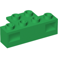 Light Prism Brick, Train, 1 x 4 Holder (Green)