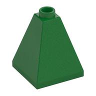 Brick Sloped 75° 2 x 2 x 2 Quadruple Convex (Green)