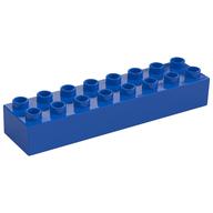 Duplo Brick 2 x 8 (Blue)