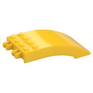 Windscreen 8 x 4 x 2 Curved [2 Dual-Fingered Click Hinges] (Yellow)