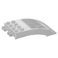 Windscreen 8 x 4 x 2 Curved [2 Dual-Fingered Click Hinges] (Trans-Clear)