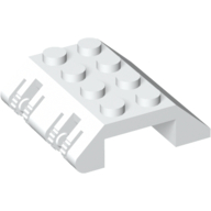 Slope 45° 4 x 4 Double with Locking Hinge (White)