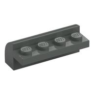 Brick Curved 2 x 4 x 1 1/3 (Dark Gray)