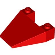Brick Wedged, Sloped 4 x 4 Taper (Red)
