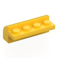 Brick Curved 2 x 4 x 1 1/3 (Yellow)