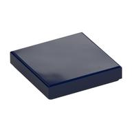 Tile 2 x 2 with Groove (Dark Blue)
