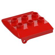 Duplo Backhoe / Train Cabin Roof (Red)