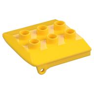 Duplo Backhoe / Train Cabin Roof (Yellow)