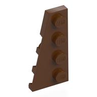Wedge Plate 4 x 2 Left (Reddish Brown)