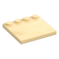 Plate Special 4 x 4, Studs on One Edge Plain] (Tan)