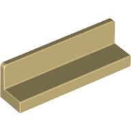 Panel 1 x 4 x 1 with Rounded Corners [Thick Wall] (Tan)