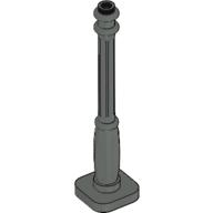 Lamp Post 2 x 2 x 7 with 6 Base Flutes (Dark Gray)