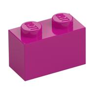 Brick 1 x 2 (Magenta)