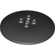 Dish 6 x 6 Inverted (Radar) with Hollow Studs (Black)