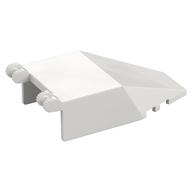 Windscreen 7 x 4 x 1 2/3 with Hinges (White)